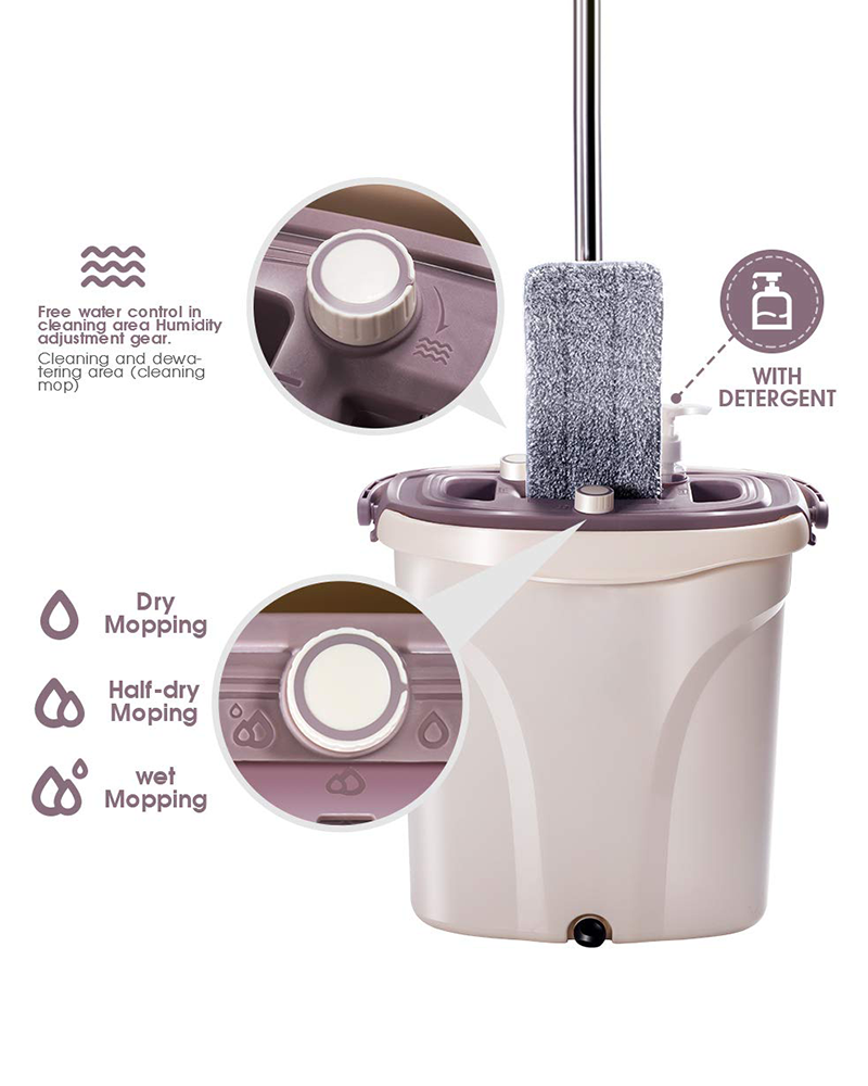 Mopx デュアルゾーンデュアルコントロール汚水分離モップバケツセット